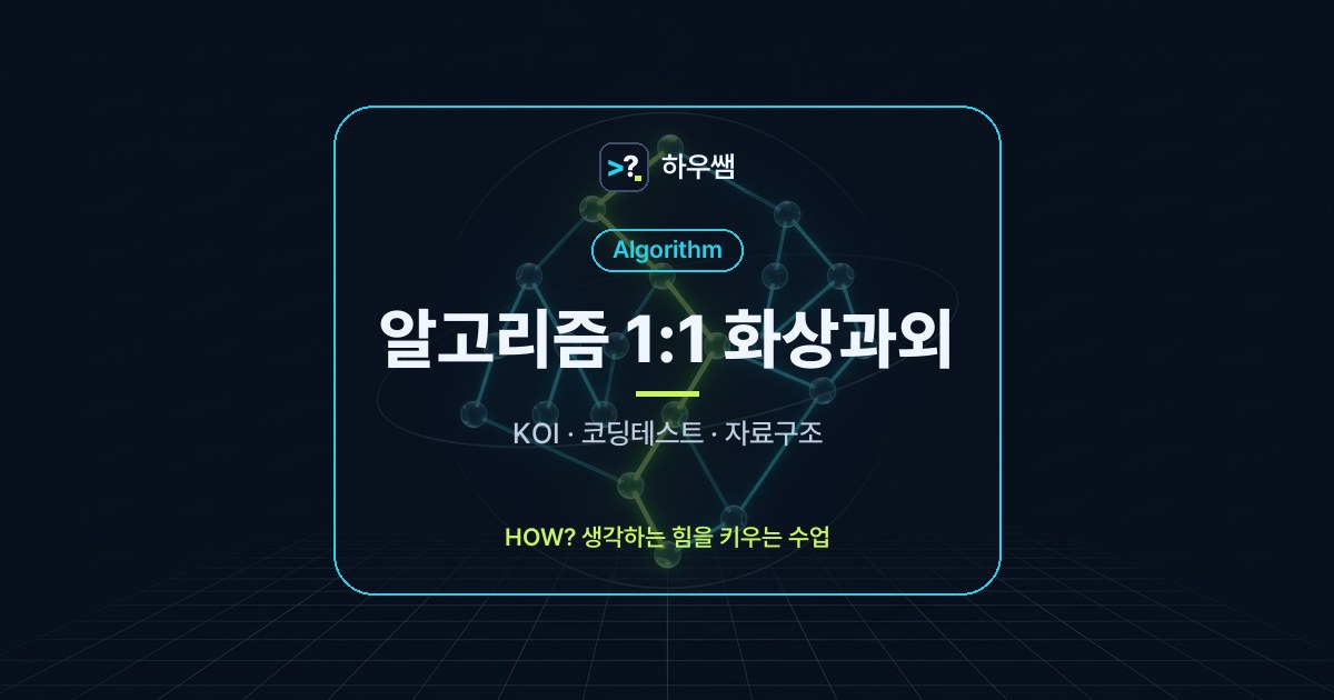 알고리즘 1:1 화상과외