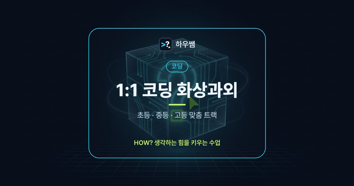 코딩 1:1 화상과외