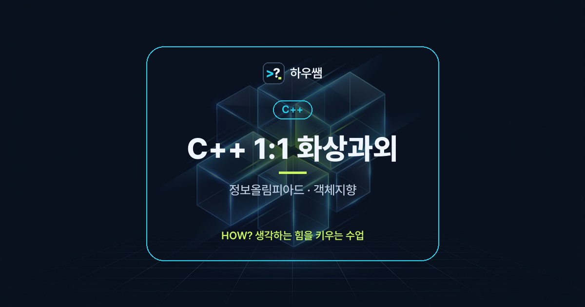 C++ 1:1 화상과외