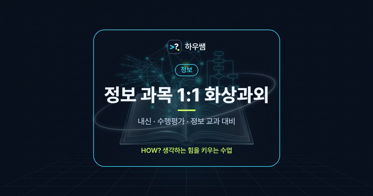정보 1:1 화상과외