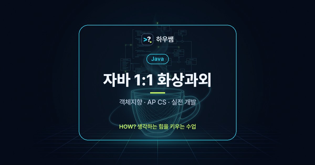 자바 1:1 화상과외